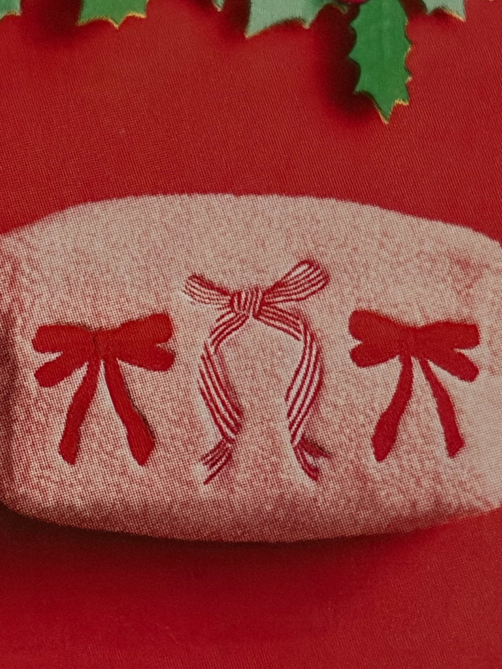 bow embroidered case